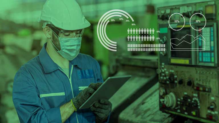 man working in an industrial environment