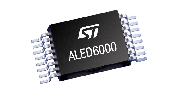 Front side of the ALED6600 - buck current regulator for LED