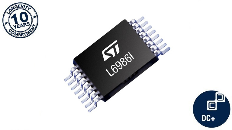 Front side of ST's L6986I iso-buck converter