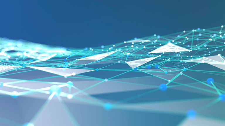 blue background with dots