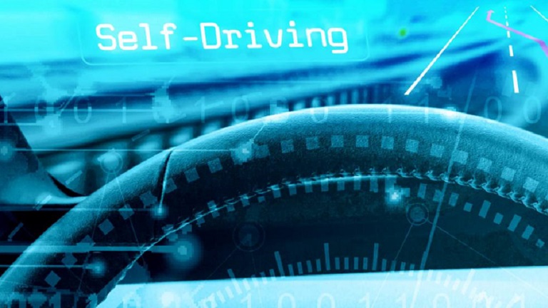Photo of a self driving vehicle 